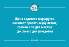 Photo of Свежие анекдоты: «Жена водителя маршрутки…» (12 шт)