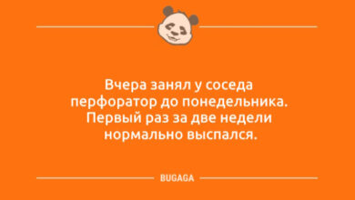 Photo of Анекдоты дня: «Вчера занял у соседа перфоратор…» (10 фото)